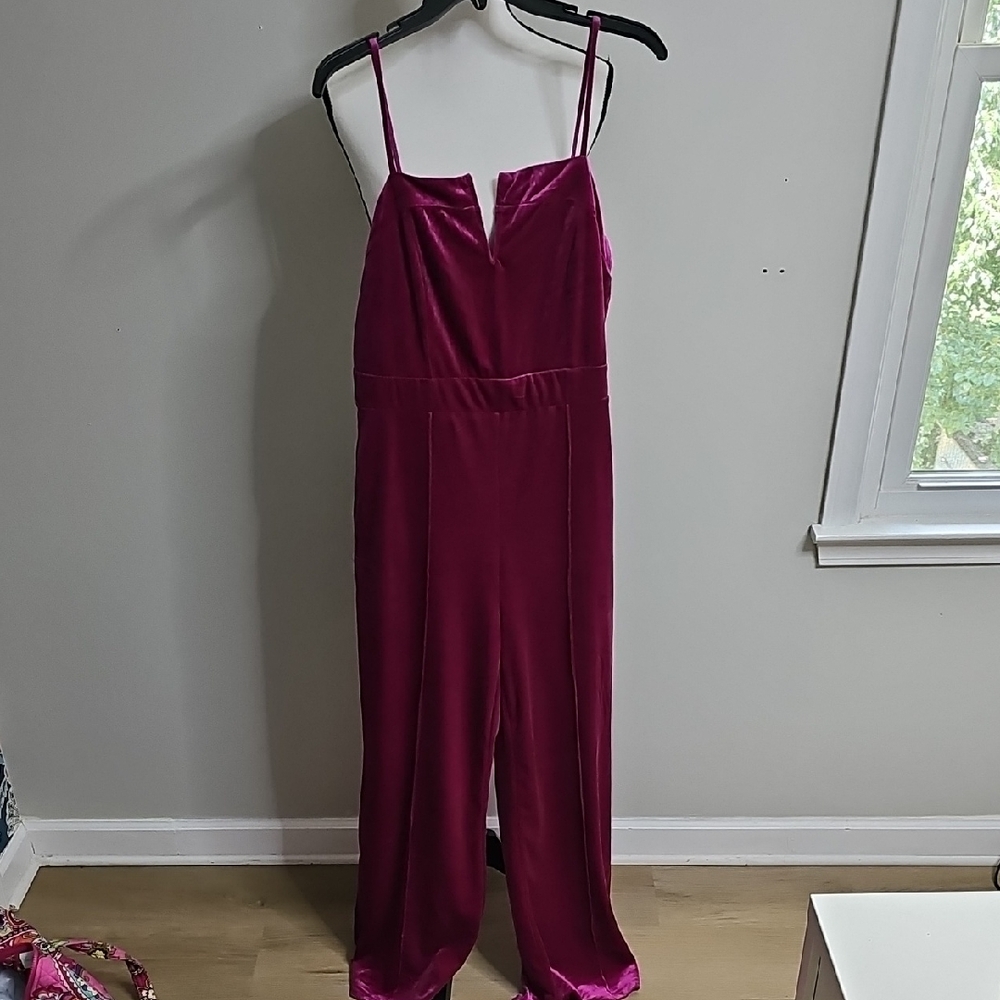 Elegant Magenta Jumpsuit